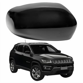 Capa Retrovisor Jeep Compass 2016 Até 2023 Liso Lado Direito Passageiro