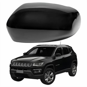 Capa Retrovisor Jeep Compass 2016 Até 2023 Liso Lado Esquerdo Motorista