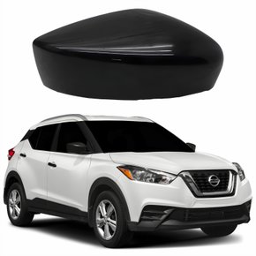 Capa Retrovisor Nissan Kicks 2017 Até 2022 Sem Furo Lado Direito Passageiro