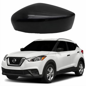 Capa Retrovisor Nissan Kicks 2017 Até 2022 Sem Furo Lado Esquerdo Motorista
