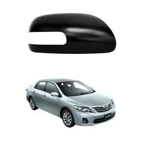 Capa de Retrovisor Toyota Corolla 2008 Até 2013 Com Seta Black Piano Lado Direito Passageiro