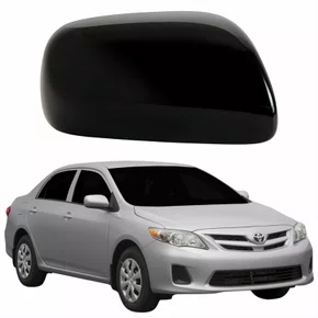 Capa Retrovisor Toyota Corolla 2009 Até 2014 Sem Furo Lado Direito Passageiro