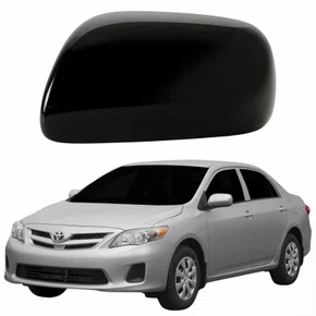 Capa Retrovisor Toyota Corolla 2009 Até 2014 Sem Furo Lado Esquerdo Motorista