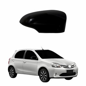 Capa Retrovisor Toyota Etios 2012 Até 2020 Com Furo Lado Direito Passageiro