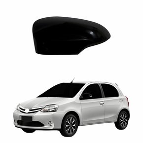 Capa Retrovisor Toyota Etios 2012 Até 2020 Com Furo Lado Esquerdo Motorista