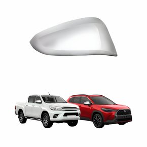 Capa Retrovisor Toyota Hilux Srv 2016 Até 2023 Corolla Cross 2020 Até 2023 Cromada Lado Direito Passageiro