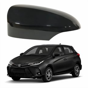 Capa Retrovisor Toyota Yaris 2018 Até 2024 Com Furo Liso Lado Esquerdo Motorista