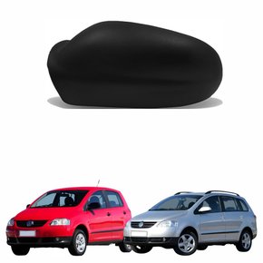 Capa de Retrovisor Vw Fox 2003 até 2010 Vw Spacefox 2006 até 2010 Lado Esquerdo Motorista