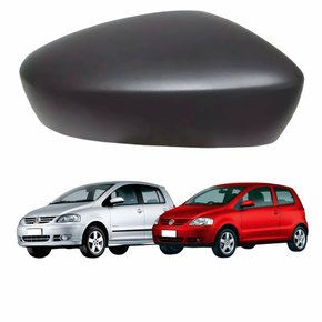 Capa Retrovisor Vw Fox 2003 Até 2010 Texturizado Lado Esquerdo Motorista