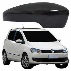 Capa Retrovisor Vw Fox 2013 2014 Liso Com Furo Lado Direito Passageiro