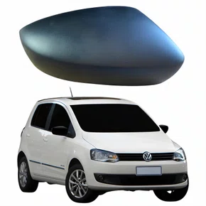 Capa Retrovisor Vw Fox 2013 Até 2016 METAGAL Sem Furo Texturizado Lado Direito Passageiro