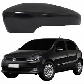 Capa Retrovisor Vw Gol 2013 2014 Liso Com Furo Lado Esquerdo Motorista