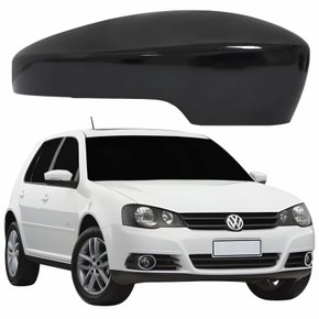 Capa Retrovisor Vw Golf 2013 2014 Liso Com Furo Lado Direito Passageiro