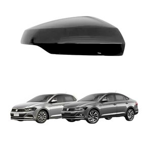 Capa Retrovisor Vw Polo Virtus 2017 Até 2023 Com Pisca Texturizado Lado Esquerdo Motorista