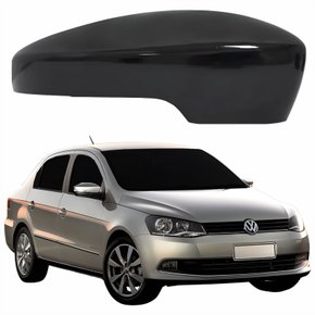 Capa Retrovisor Vw Voyage 2013 2014 Liso Com Furo Lado Direito Passageiro