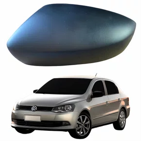 Capa Retrovisor Vw Voyage G6 2013 Até 2016 METAGAL Sem Furo Texturizado Lado Esquerdo Motorista