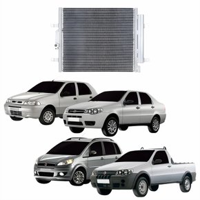 Condensador Fiat Idea Palio Siena Strada 1.8 2003 Até 2019 Com Ar Condicionado