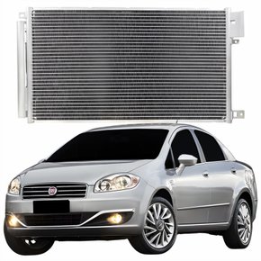 Condensador Fiat Linea 2013 2014 2015 2016 Com Ar Condicionado Manual