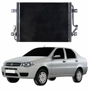 Condensador Fiat Siena 1996 Até 2010 Com Ar Condicionado Manual