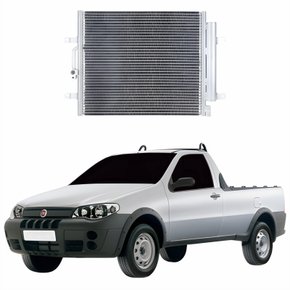 Condensador Fiat Strada 1.8 2003 Até 2019 Com Ar Condicionado