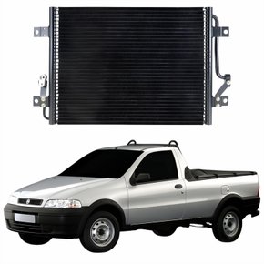 Condensador Fiat Strada 1996 Até 2010 Com Ar Condicionado Manual