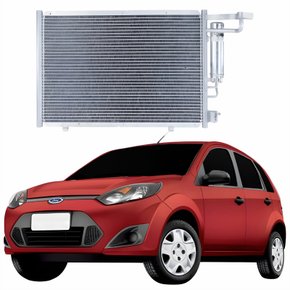 Condensador Ford Fiesta 2014 Até 2017 Com Ar Condicionado Automático E Manual