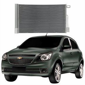 Condensador Gm Agile 2009 2010 2011 2012 2013 Com Ar Condicionado Automático E Mecânico