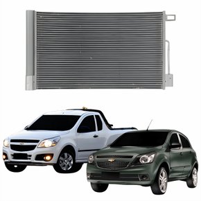 Condensador Gm Agile 2009 Até 2013 Montana 2011 Até 2019 Com Ar Condicionado Automático E Mecânico
