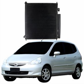 Condensador Honda Fit 2003 Até 2008 Com Ar Condicionado Automático e Manual