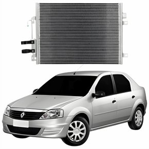 Condensador Renault Logan 2007 Até 2015 Com Ar Condicionado Manual