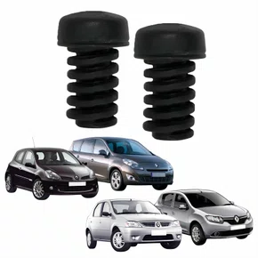 Kit Coxim Batente Capô Renault Scenic Clio Logan Sandero 2 Peças