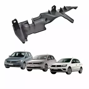 Defletor suporte radiador Vw Gol 2009 a 2022 lado esquerdo motorista original