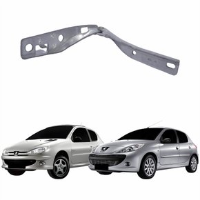Dobradiça Capo Peugeot 206 1999 Até 2009 Lado Esquerdo Motorista