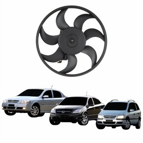 Eletroventilador Ventoinha Gm Astra Zafira 1999 Até 2010 Vectra 2006 Até 2009 Com Ar Condicionado Com Resistência