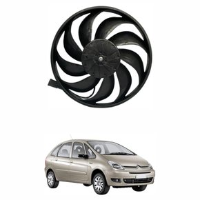 Eletroventilador Ventoinha  Citroen Xsara 2000 2001 2002 2003 2004 2005 2006 2007 2008 2009 2010 2011 2012 Com Ar Condicionado