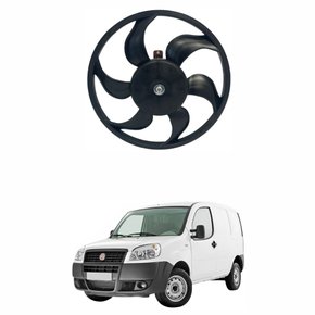 Eletroventilador Ventoinha  Fiat Doblo  2001 Até 2017 Sem Ar Condicionado (Único Suporte Grande)