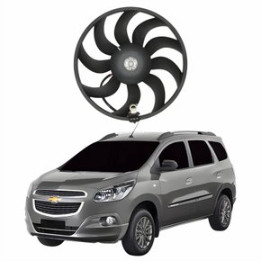 Eletroventilador Ventoinha Gm Spin 2012 2013 2014 2015 2016 Com E Sem Ar Condicionado Automático E Mecânico
