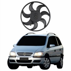 Eletroventilador Ventoinha Gm Zafira 1999 Até 2010 Com Ar Condicionado Com Resistência