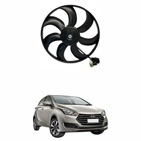 Eletroventilador Ventoinha  Hyundai Hb20 2012 2013 2014 2015 2016 2017 2018 Com Ar Condicionado