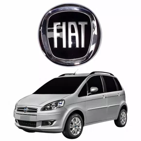 Emblema Grade Fiat Idea 2012 Até 2016 Preto