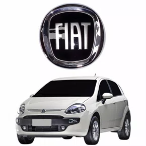 Emblema Grade Fiat Punto 2011 Até 2016 Preto