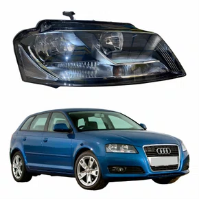 Farol Principal Audi A3 Sportback 2008 2009 2010 2011 2012 Lado Direito Passageiro