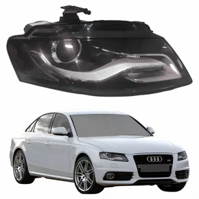 Farol Principal Audi A4 New 2008 2009 2010 2011 2012 Led Bi-Xenon Lado Direito Passageiro
