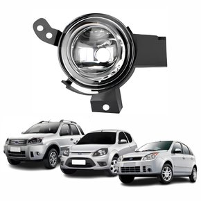 Farol Auxiliar De Milha Ford Fiesta Ka Ecosport 2008 Até 2012 Lado Esquerdo Motorista