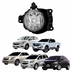 Farol Auxiliar De Milha Gm Cobalt Onix Sonic Spin 2012 Até 2016 S10 2017 Até 2019 Lado Esquerdo Motorista
