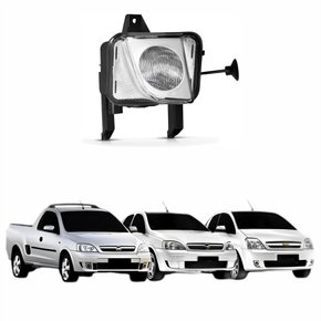 Farol Auxiliar De Milha Gm Corsa Montana Meriva 2003 Até 2012 Lado Direito Passageiro