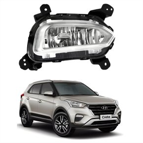 Farol Auxiliar De Milha Hyundai Creta 2017 2018 2019 Lado Direito Passageiro