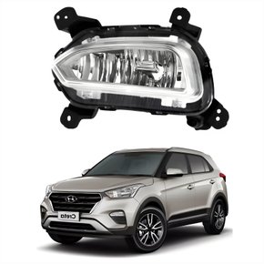 Farol Auxiliar De Milha Hyundai Creta 2017 2018 2019 Lado Esquerdo Motorista