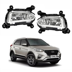 Farol Auxiliar De Milha Hyundai Creta 2017 2018 2019 Lado Esquerdo Motorista