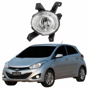 Farol Auxiliar De Milha Hyundai Hb20 2012 Até 2015 Lado Esquerdo Motorista